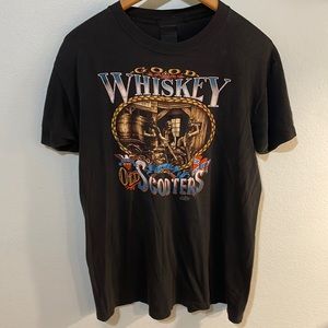 Vintage 3D Emblem Men’s American Biker T-Shirt - M